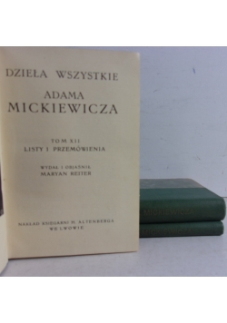 Dzieła wszystkie A. Mickiewicza, zestaw 3 książek