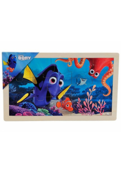 Puzzle drewniane Układanka Gdzie jest Dory