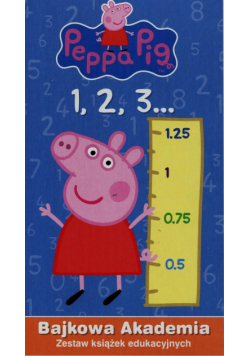 Świnka Peppa Bajkowa Akademia Zestaw książek edukacyjnych