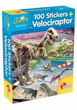 I'm a Genius Dino 100 Stickers Velociraptor