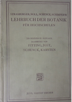 Lehrbuch der Botanik fur Hochschulen. 1923 r.