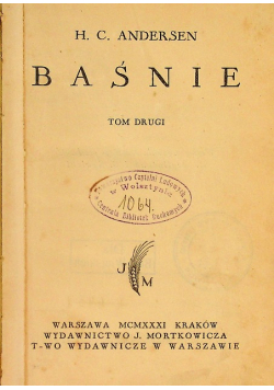 Andersen Baśnie 1931 r.