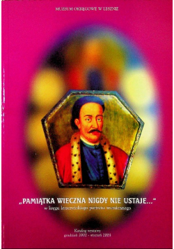 Pamiątka wieczna nie ustaje