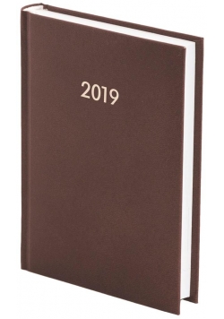 Kalendarz 2019 A5 dzienny. Albit brązowy 1213