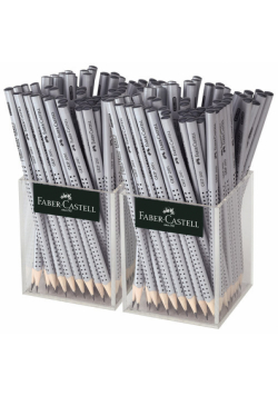 Ołówek Faber-Castell Grip 2001 Hb 2X Display  72 sztuki srebrny