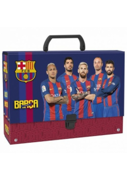 Teczka z rączka gruba FC Barcelona