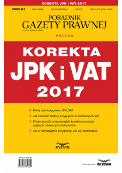 Korekta JPK i VAT 2017