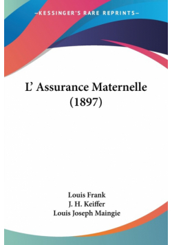 L' Assurance Maternelle (1897)
