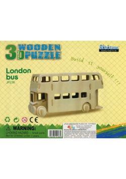 Puzzle Drewniany autobus