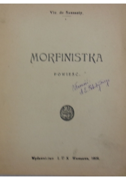Morfinistka, 1923 r.