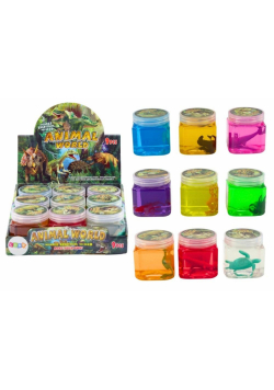 Glutek slime w słoiczku zwierzęta 150g MIX