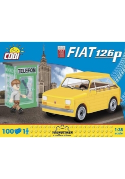 Cars Polski Fiat 126P + akcesoria 100 klocków