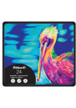 Kredki premium 24szt w metalowym etui
