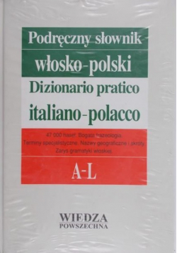 Podręczny słownik włosko - polski Tom I - II