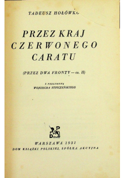 Przez kraj czerwonego caratu 1931 r.