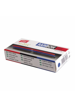 Długopis automatyczny Rainbow niebieski 12 sztuk