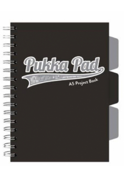 Project Book Black A5/200K kratka czarny (3szt)