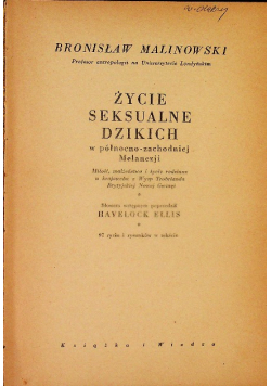 Życie seksualne dzikich 1938 r.