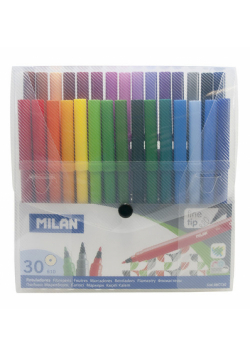 Flamastry Milan 30 kolorów w plastikowym etui