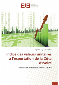 Indice des valeurs unitaires à l exportation de la côte d ivoire