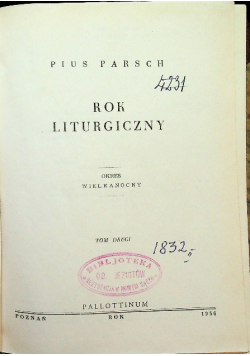 Rok liturgiczny Tom II