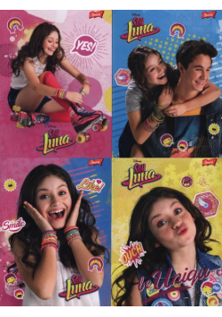 Zeszyt A5 w trzy linie 16 kartek Soy Luna 15 sztuk mix