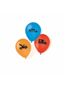 Balony lateksowe Pojazdy 22,8cm 6szt.