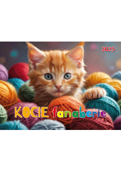 Kalendarz 2025 Kocie fanaberie albumowy ścienny KSA–V.2