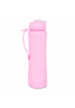 Bidon silikonowy 600ml Collpack Pump pudrowy róż