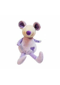 Myszka Figusia kolor fiolet fioletowy nosek 20cm