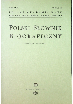 Polski słownik biograficzny Tom XLI Zeszyt 168