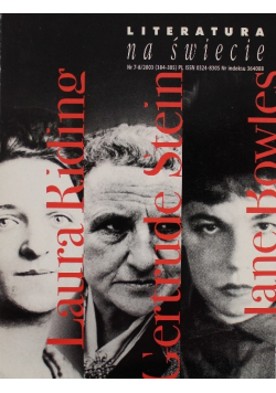 Literatura na świecie Nr 7 i 8 Laura Riding Gertrude Stein Jane Bowles