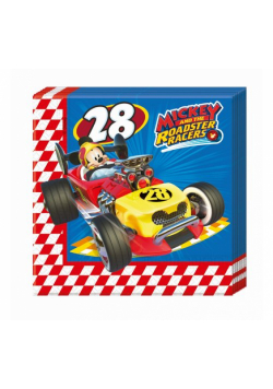 Serwetki Mickey Roadster Racers 33x33 cm, 20 sztuk