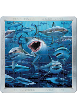 Puzzle Rekiny 3D 64 elementy