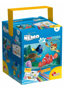 Puzzle w walizce Maxi dwustronne Gdzie jest Nemo 120