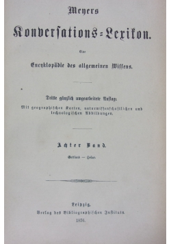 Meyers Konversations- Lexikon, 1876r.