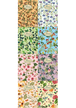 Kołobrulion A4 Pigna Nature Flowers w kratkę 60 kartek mix wzorów