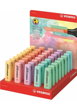 Zakreslacz Boss pastel display 40 sztuk