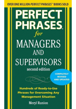 Perfect Phrases for Managers and Supervisors