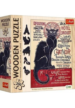 Puzzle drewniane 200 Czarny Kot TREFL
