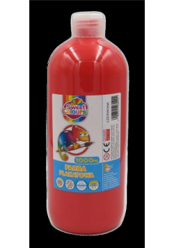 Farba plakatowa czerwona 1000ml