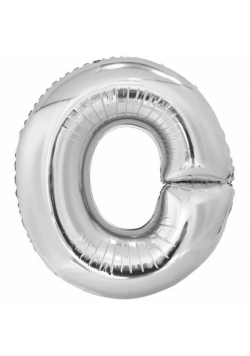 Balon foliowy litera O srebrna 69x86cm