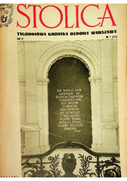 Stolica Tygodnik rocznik  1954