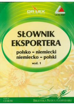 Słownik eksportera polsko-niemiecki niemiecko-polski