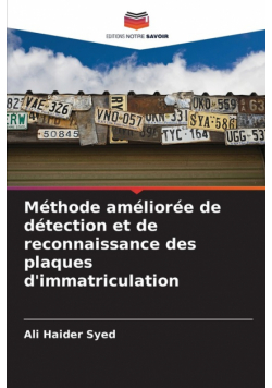 Méthode améliorée de détection et de reconnaissance des plaques d'immatriculation