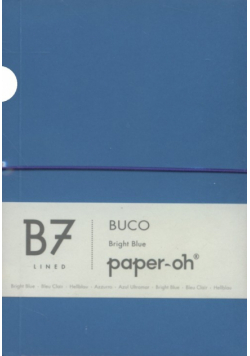 Notatnik B7 Paper-oh Buco Bright Blue w linie