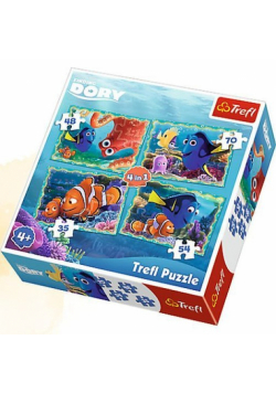 Puzzle 4w1 Podwodne zabawy