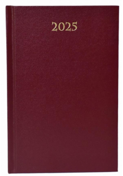 Terminarz 2025 dzienny B6 Divas bordowy
