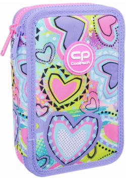 Piórnik 2-komorowy z wyposażeniem Coolpack Jumper 2 Sew Heart