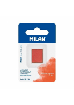 Farba akwarelowa w kostce arbuzowa czerwień MILAN